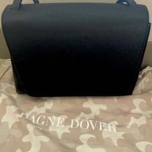 Dagne Dover-Black leather tote